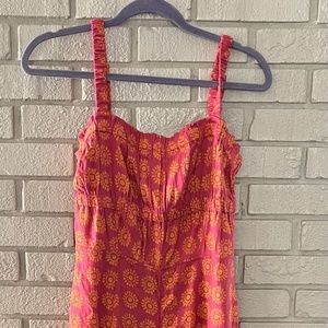 Urban Outfitters Ecote Lovas Linen Strappy-Back Jumpsuit - Size M - NWT